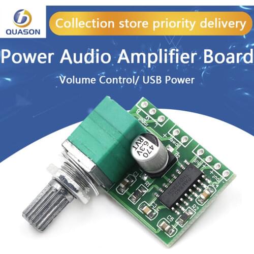 10pcs/lot PAM8403 mini 5V digital amplifier board with switch potentiometer can be USB powered GF1002