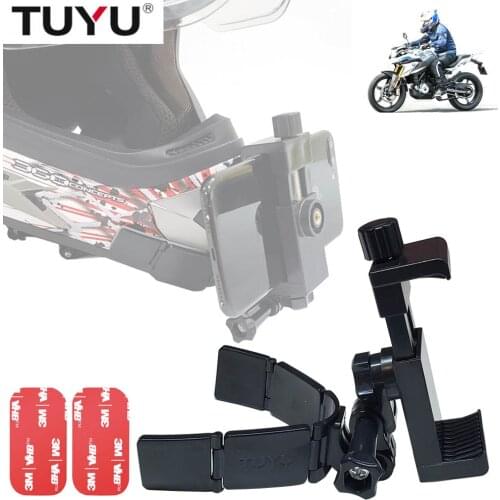 Motorcycle Helmet chin Mobile Phone Holders Stands For iPhone For Gopro DJI Yi 4K Action Camera Recorder Ride Mount stand holder