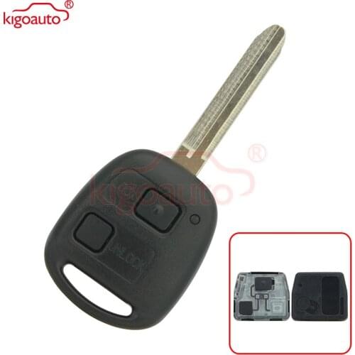 Kigoauto Denso( not Valeo) Remote key 2 button TOY43 blade for Toyota Land Cruiser FJ Cruiser+434mhz+4C 1998-2011