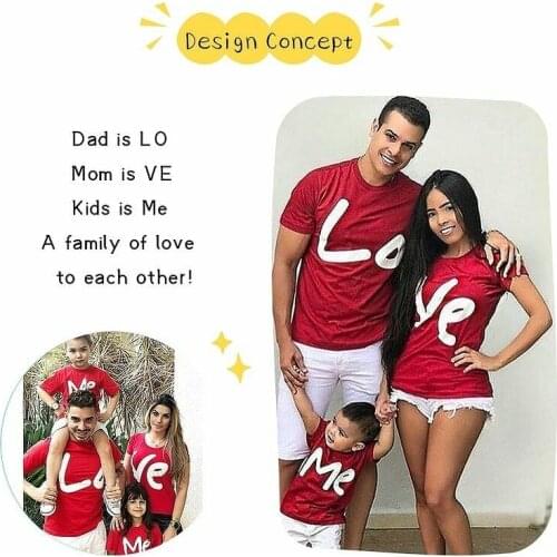 Family Matching Clothes Women Day Mother Daughter Baby Boy Kid Girls Father Son