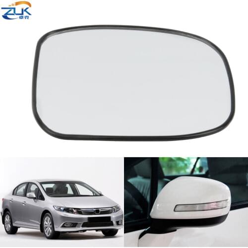 ZUK Left Right Exterior Rearview Mirror Glass Lens For HONDA CIVIC 2012 2013 2014 2015 FB2 FB6 For Mirror With LED Turn Signal