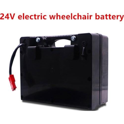 24v 20ah 35ah 50ah electric wheelchair battery 24v lead-acid replacement lithium battery with 29.4V 5A charger