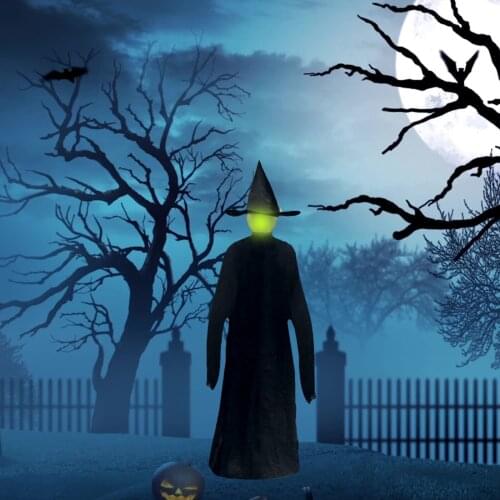 Life Size Witch Waterproof with Stakes Home Yard Decor, Halloween Scary Hanging Props Party Decoration