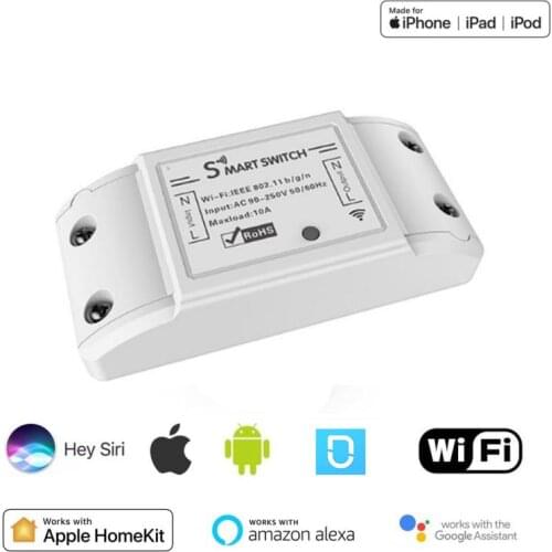 Automation Wifi Switch Module 10A Support Tuya Smart Life Apple Homekit APP Control Alexa Google Siri Voice Control Smart Home