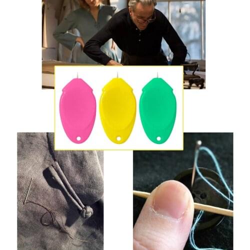 10PCS Needle Threader Simple Needle Threading Hand Or Machine Threading Set Epoxy Resin Home Textile Tools Diamond Painting