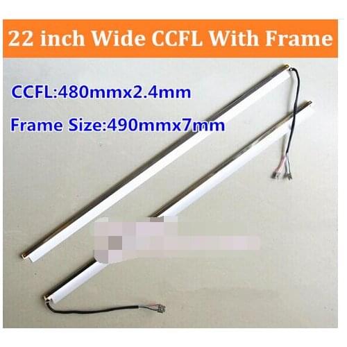50PCS 22'' inch wide dual lamps CCFL with frame,LCD lamp backlight with housing,CCFL with cover,CCFL:480mmx2.4mm,FRAME:490mmx7mm