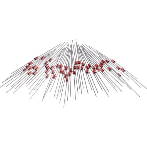 50pcs/lot 1W 5.1V regulator 1N4733A 1N4733 IN4733A IN4733 5V1 volt DO-35 Zener Diode Assorted Assortment Set Wholesale