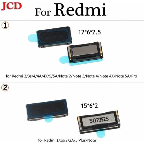 JCD for Redmi Note 2/Note 3/Note 4 Earpiece Speaker Sound Earphone Ear Piece Replacement for Redmi 3/3s/4/4A/4X/5/5A