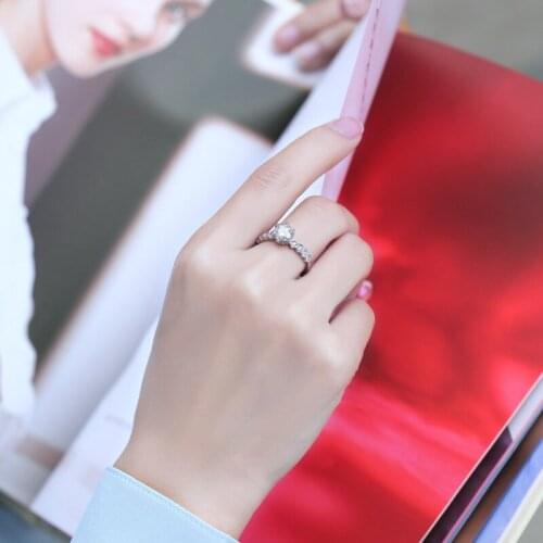 Passed Diamond Test Perfect Moissanite 925 Sterling Silver Honeycomb Diamond Ring Couples Fashion Luxury Jewelry 0.5-3ct