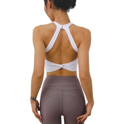 Summer New Yarn Net Patchwork Sports Vest With Padded Sexy Female Back Cross Gym Workout Running Quick Dry Vest Yoga Vest