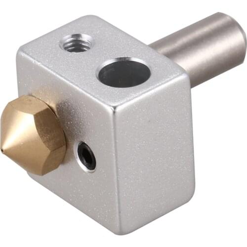 MK10 Hotend Kit For 3D Printer | M7 Nozzle And Throat With PTFE Tube And Aluminum Heater Block | Improved Version Fit With M3