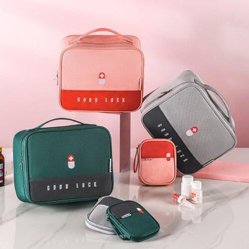 Multifunction Portable First Aid Kit Travel Medicine Storage Bag Drug Sorting Sundries Classification Package Life Accessories