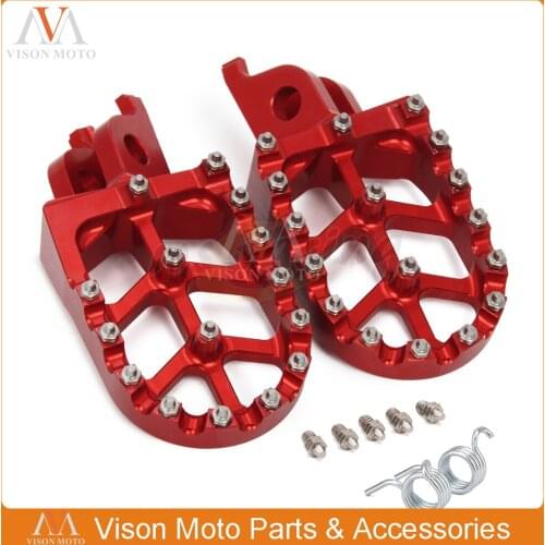 Motorcycle Billet MX Foot Peg Rest Pedal Footpeg For CR125 CR250R CRF150R CRF250R CRF250X CRF450R CRF450RX CRF450X CRF250L M