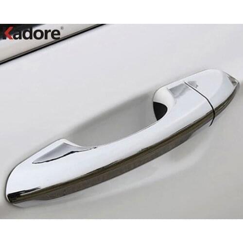Side Door Handle Cover Trim For Ford Fusion Contour MONDEO 2013 2014 ABS Chrome Handle Frame Catch Covers Car Styling 8pcs