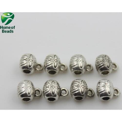2020 New Fashion Wholesale Antique Silver Color Beads Accessories For Making Jewelry (50 Pieces/lot) ZA1030