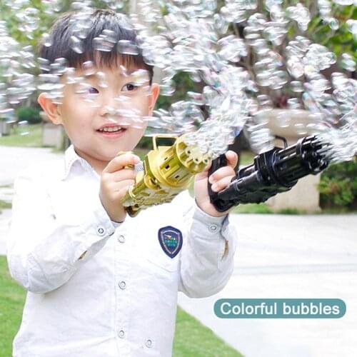 Outdoor Bubble Kids Bath Toy Bubble Gum Machine Toys For Children Plastic Machine Gun Toy Boys Girls Bubbles Toys Dropshipping