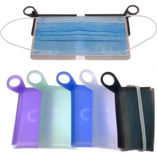 Portable Silicone Storage Clip Organizer Folder Face Cover Case Holder Reusable Organizer for Daily Use, Travel, Shopping