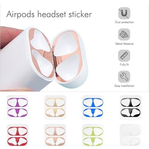 Dust-proof Scratchproof Sticker For AirPods 1 2 Sticker Dust Guard Protective Earphone Film For Apple AirPods 2 1 Cover Stickers