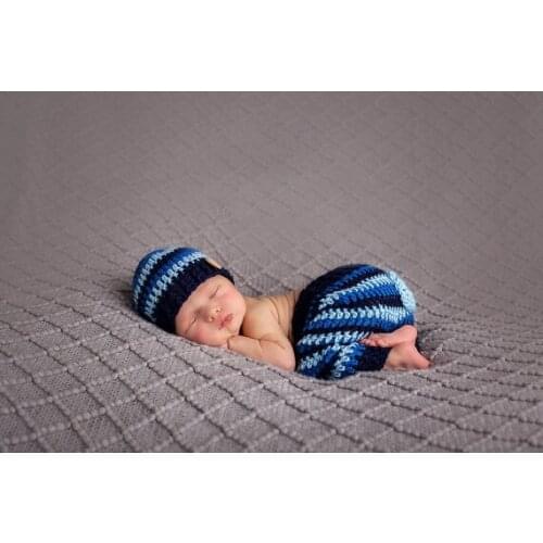 Baby Beanies caps,100% cotton Baby boys Crochet Hat and Pants 2pcs baby sets , Crochet Baby Hat, Newborn Hat Photographed props