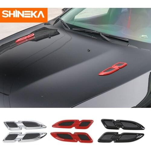SHINEKA Newest ABS Side Body Hood Grille Fender Air Flow Intake Vent Trim Sticker For Chevrolet Camaro 2017+ Car styling