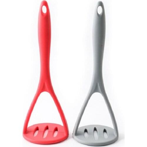 Silicone Potato Masher With Broad Mashing Plate for Smooth Mashed Potatoes Fruit Vegetable Tools Ricer Press Crusher