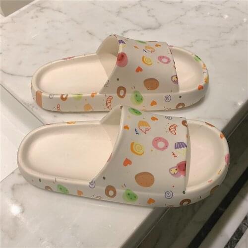 Womens Slippers soft slides Ladies Thick Sole Shoes Non-slip EVA Bathroom Slides Female Beach vocation Sandals Flip Flops new