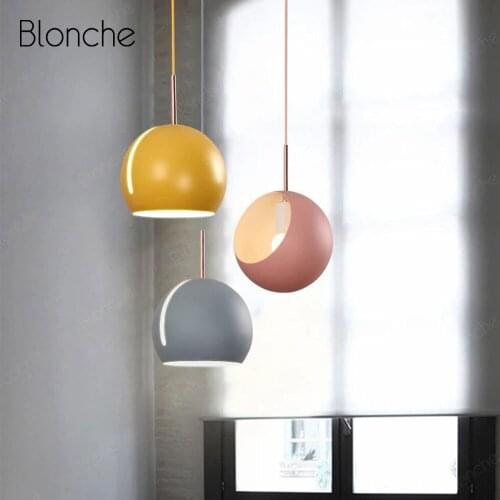 Modern Pendant Lights Rotatable Nordic Lamp Home Dining Room Kitchen Bedroom Hanging Lamp Indoor Led Macaron Light Fixtures