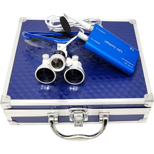 3.5X420mm Dental Loupe with LED Headlight Headlamp for Medical Surgical Dentist Use