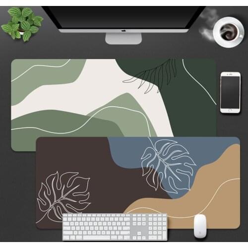 Creative Personality Mouse Pad Abstract Pattern Oversized Thickened Mouse Pad Work Table Mat Cleaning Pad (800*300*2mm)