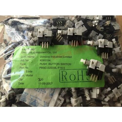 [VK] Self locking lock switch Direct key switch Double row 6 pin 6 feet foot power switch Button