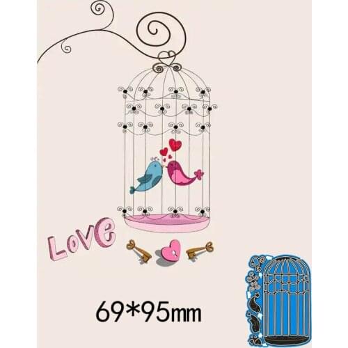 69*95mm birdcage Die Cuts Folder Card Making Album Scrapbooking Embossing Dies Metal DIY Embossing Stencils Template