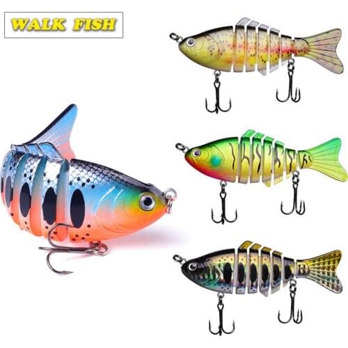 Walk Fish 1Pcs Sinking Wobblers 10cm 16g Fishing Lures Multi Jointed Swimbait Hard Bait Fishing Tackle For Bass Isca Crankbait