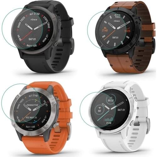 Tempered Glass Clear Protective Film For Garmin Fenix 6 6s 6x Shapphire/Pro Sloar Fenix6 Watch Screen Protector Cover Protection