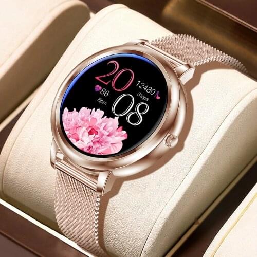Smart Watch 2021 Full Touch Screen Women Smartwatch for Girls Compatible With Android and IOS