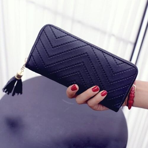 Ladies Wallet Casual Ladies Fashion Zipper Mobile Phone Bag Large Capacity Bracelet Handbag Multifunctional Ladies Card Case