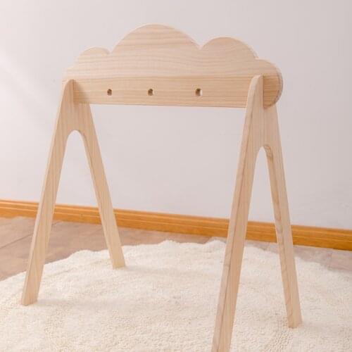 1pc Nordic Style Baby Gym Play Wood Baby Toys Nursery Sensory BPA Free Organic Material Wooden Frame Infant Room Toy Baby Rattle