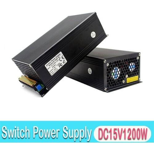 15V 80A 1200W Switching Power Supply Unit 110v 220v AC-DC SMPS Driver for LED Lighting CNC Router CCTV Monitor Security