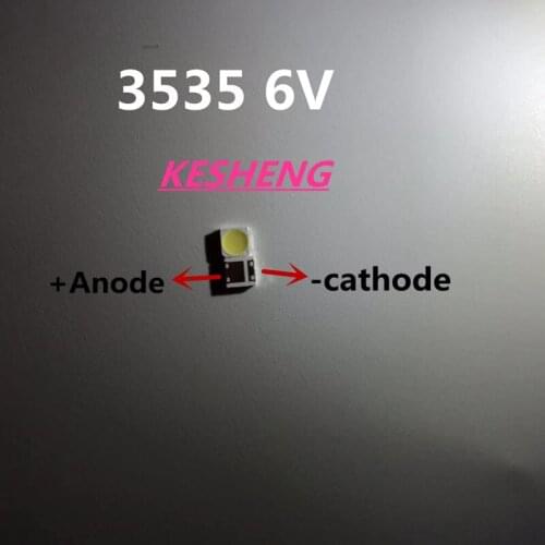 600PCS LG Innotek LED LED Backlight 2W 6V 3535 Cool white LCD Backlight for TV TV Application 2-CHIP