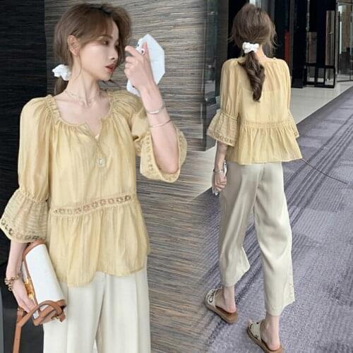 912# Maternity Tops+ Pants Two-piece Maternity Clothes Loose Stylish Short Sleevess Set Pregnant Women Pregnancy Clothes