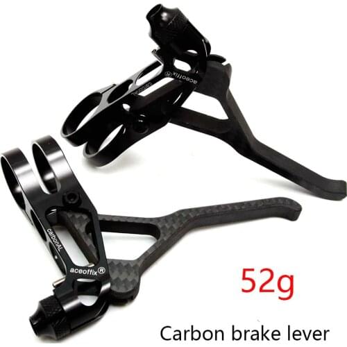 Aceoffix ultralight 52g 1 pair folding bike carbon brake lever for Brompton bikes accessories