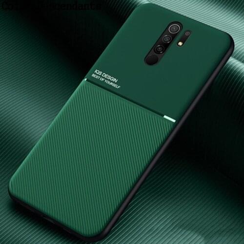 For Xiaomi Redmi 9 case Luxury Armor Magnetic Holder PU Leather Soft Cover For Redmi 9A 9C Redmi9A Rugged Phone Case Coque Capa