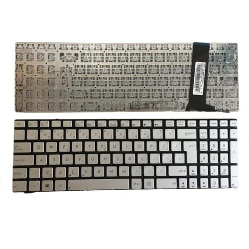Czech Laptop Keyboard for ASUS N56 N56V N76 N76V N76VB N76VJ N76VM N76VZ U500VZ N56VV N56VZ U500VZ U500 U500V CZ Silver Keyboard