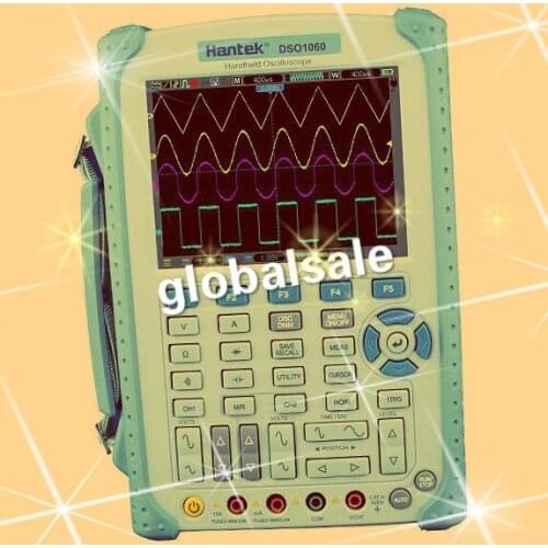 FREE SHIPPING Hantek 2CH 60MHz DSO1060 Digital Handheld Oscilloscope Multimeter 250MSa/s