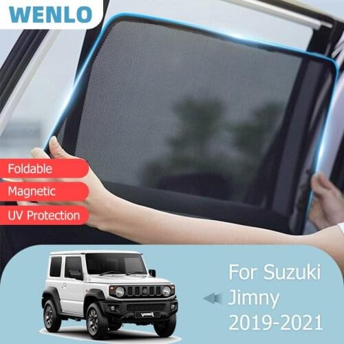 For Suzuki Jimny 2019-2021 Front Windshield Car Sunshade Side Window Blind Sun Shade Magnet Windscreen Visor Mesh Curtain Cover