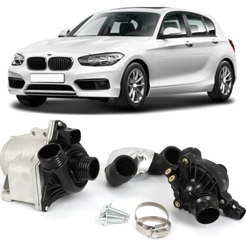 Electric Water Pump + Thermostat + 3 Bolts Fits BMW 335i 135xi 335 xi X3 X5 X6 Z4 E88-93 3.0L Engine