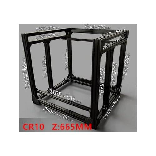 Funssor BLV mgn Cube Frame extrusion & MGN Rails For DIY CR10 3D Printer Z height 665MM