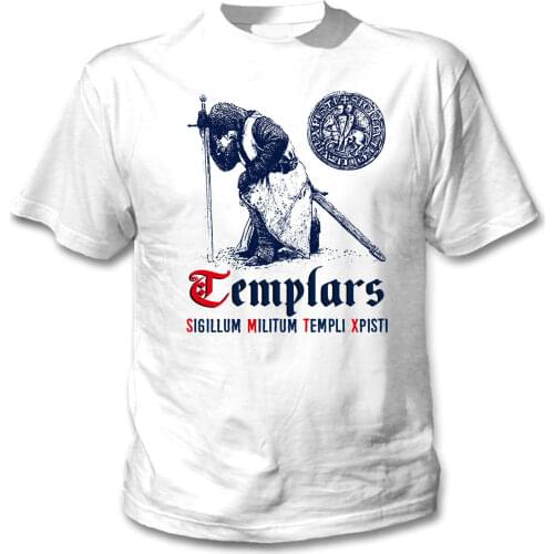 Middle Ages Knight Templar Crusader T-Shirt. Summer Cotton Short Sleeve O-Neck Mens T Shirt New S-3XL