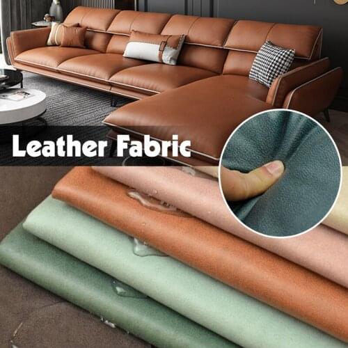Imitation PU Leather Waterproof Antifouling Solid Technology Cloth Dirt-Resistant Breathable Thickening Wrap Sofa Stool Fabric