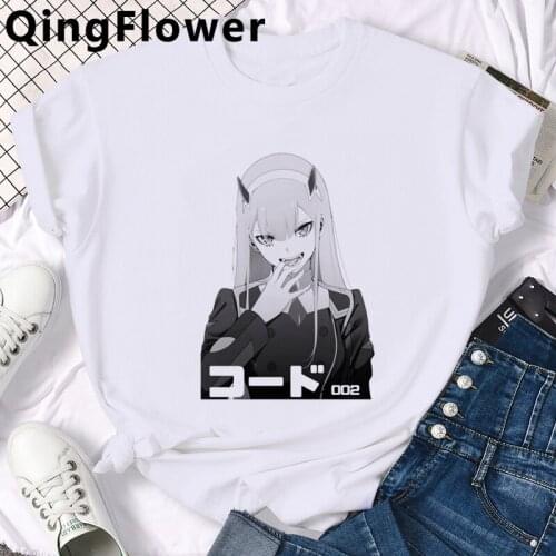 Anime Darling in the Franxx summer top men aesthetic japanese streetwear ulzzang kawaii t-shirt clothes harajuku kawaii