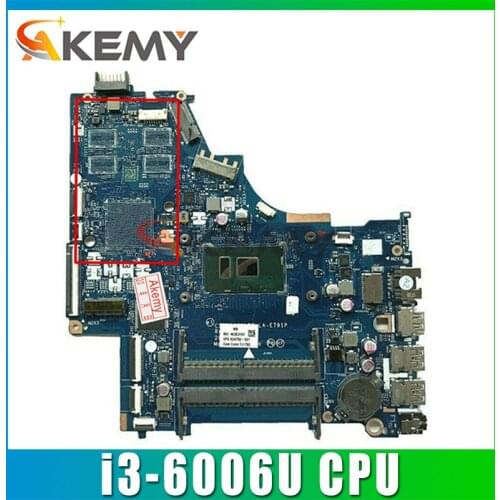 FOR HP 250 G6 15-BS Series Laptop Motherboard 924750-601 CSL50/CSL52 LA-E791P With SR2UW i3-6006u DDR4 MB 100% Tested Fast Ship